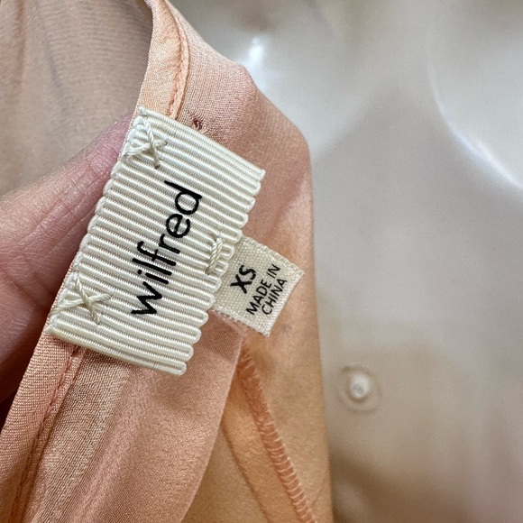Wilfred Aritzia Mini Slip Dress peach color - Picture 8 of 11